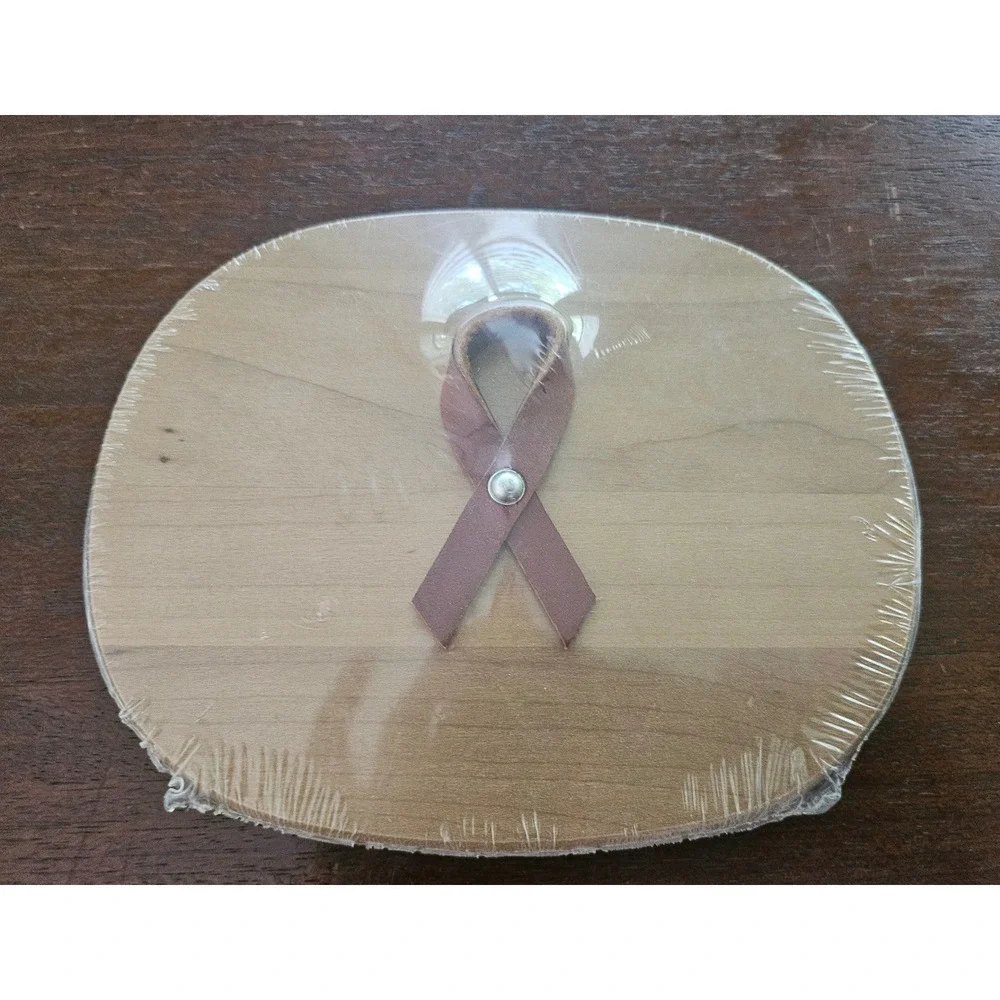 Longaberger Woodcrafts 2008 Horizon of Hope Leather Ribbon New